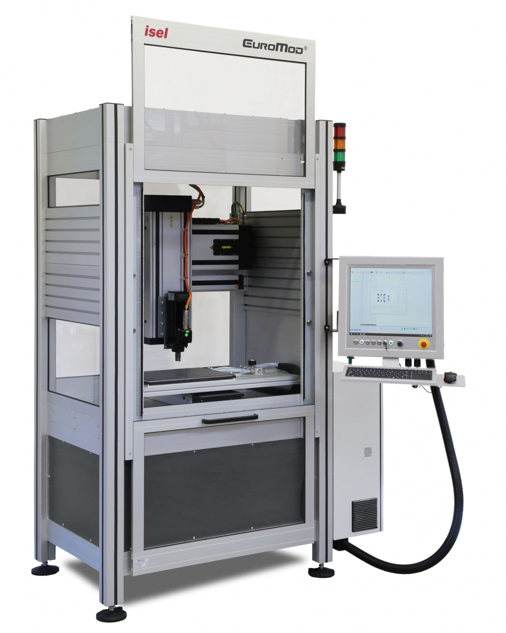 EuroMod Cartesian Gantry Robot with enclosure and safety door interlock