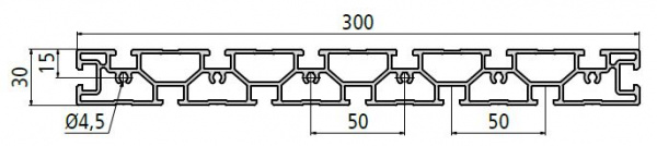 PR 30x300 Dimensioned Drawing