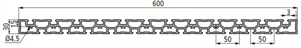 PR 30x600 Dimensioned Drawing