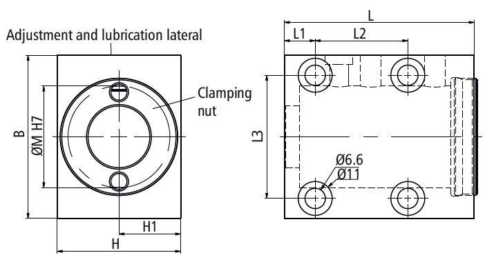 Top Mounting Block Dimensions