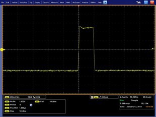 2μ second pulse with 1 ns rise/fall times