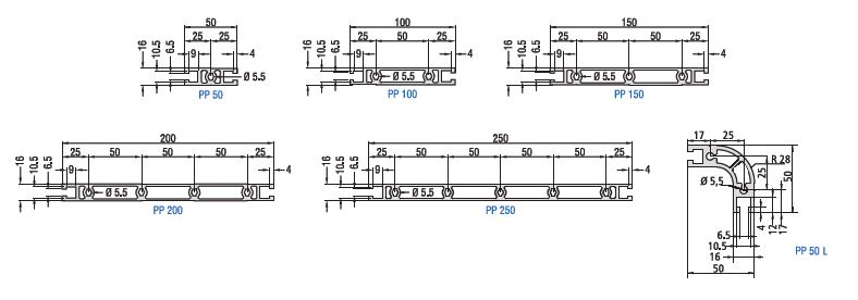 PP Aluminum Profiles Panels Drawing PP Aluminum Profiles Panels Drawing