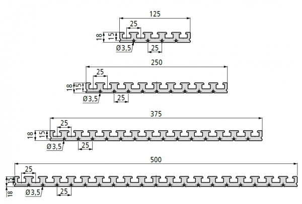 PR 25 Extrusion Table Plate Dimensions