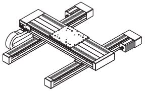 XY table H frame configuration