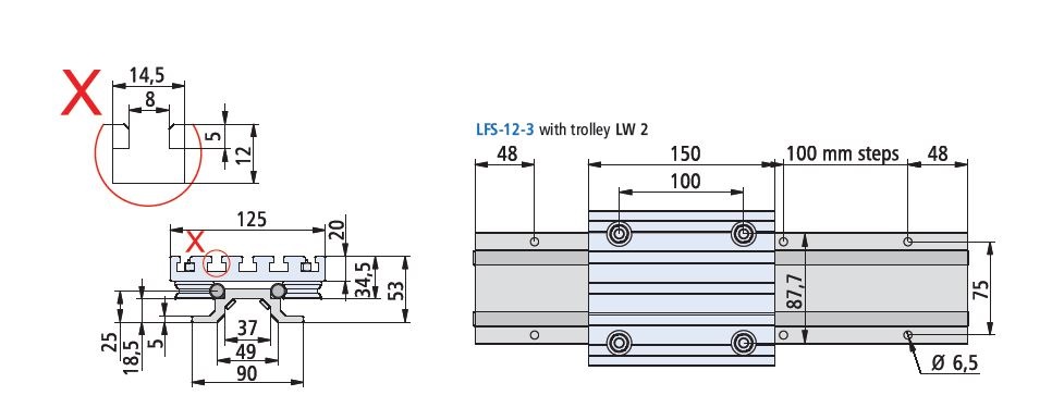 LW2 Roller Carriage