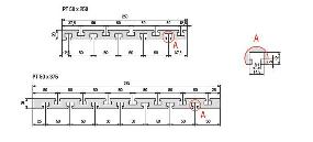 PT 50 Aluminum Extrusion Table Plate Drawing