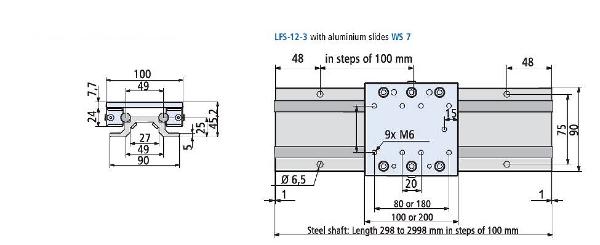 WS 7 Aluminum Slide