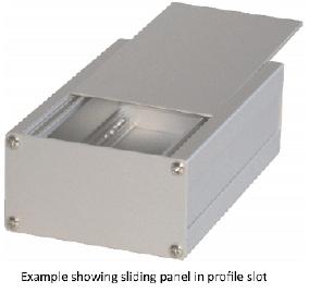 Corner profile sliding panel example