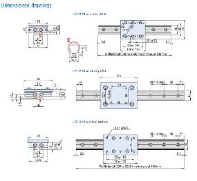 LFS 12-10 Rail/Bearing Dimensions