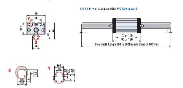 WS 6/70 Aluminum Slides