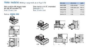 LEZ 2 belt actuator motor dimension drawing