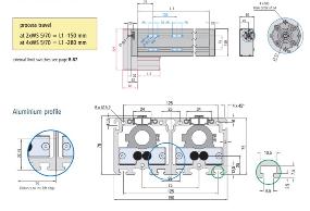 LES 6 Ball Screw Actuator DImensions