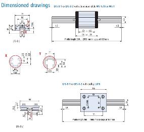 Linear Rail LFS 8-2 Dimensions