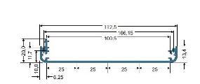 Extrusion Profile Enclosure Drawing