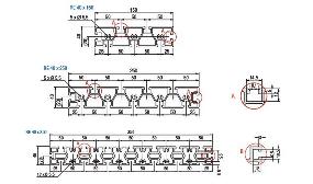 RE 40 Aluminum Extrusion Table Plate Dimensions