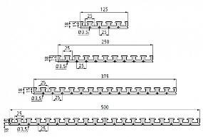 PR 25 Extrusion Table Plate Dimensions